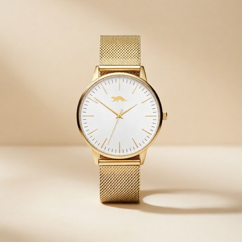 Gold White